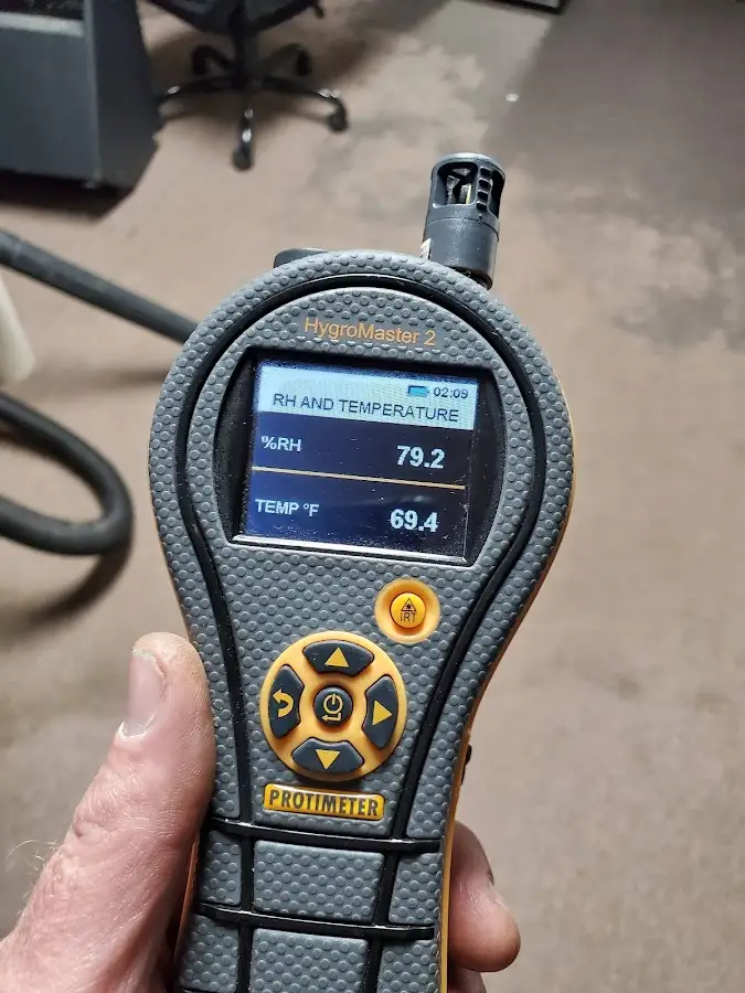 Moisture meter humidity assessment for Fire & Smoke Damage Restoration in Robinson